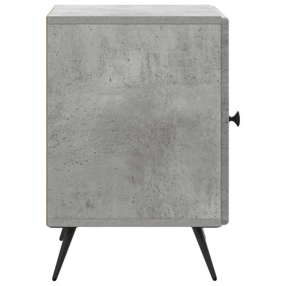 Nachtkastje 2 pcs Betongrijs 43 x 34,5 x 50 cm Bewerkt hout