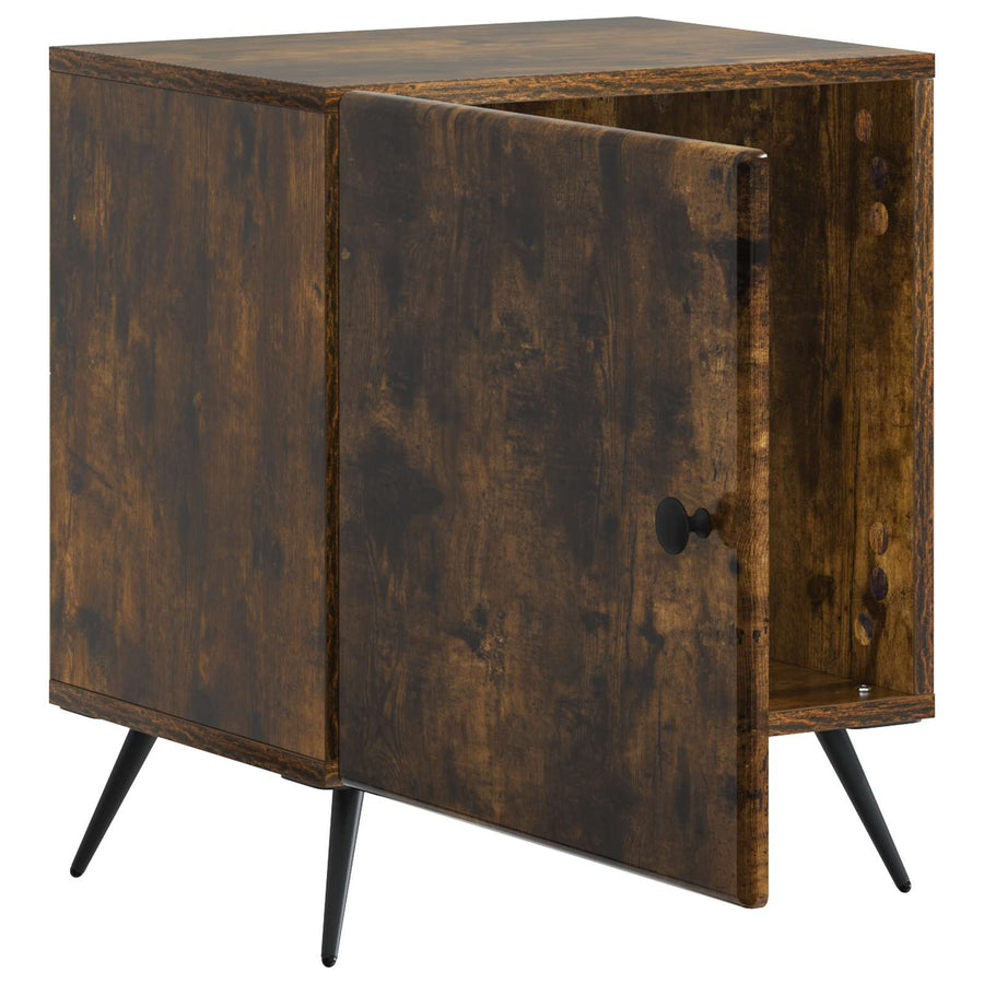 Nachtkastje 2 pcs Gerookt eiken 43 x 34,5 x 50 cm Bewerkt hout