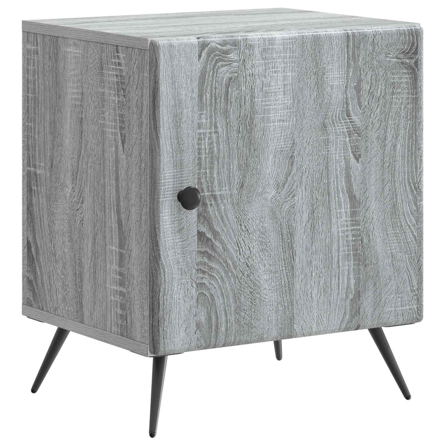Nachtkastje Grijs sonoma 43 x 34,5 x 50 cm Bewerkt hout