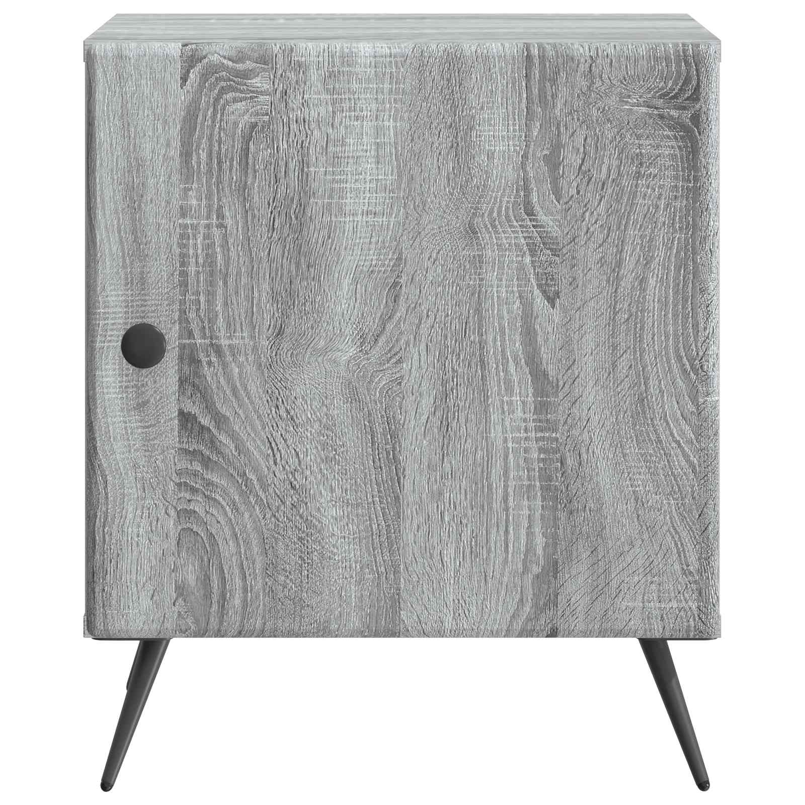 Nachtkastje Grijs sonoma 43 x 34,5 x 50 cm Bewerkt hout