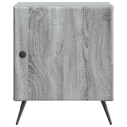 Nachtkastje Grijs sonoma 43 x 34,5 x 50 cm Bewerkt hout
