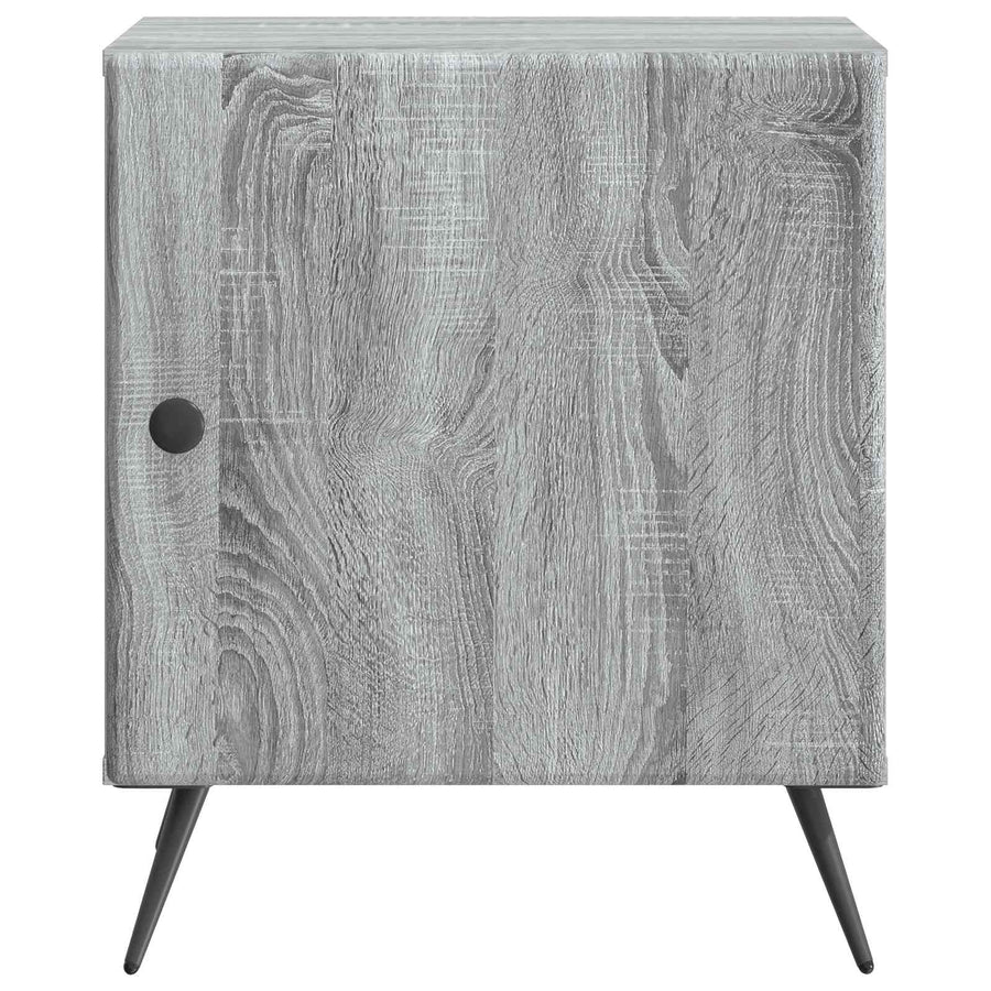 Nachtkastje Grijs sonoma 43 x 34,5 x 50 cm Bewerkt hout