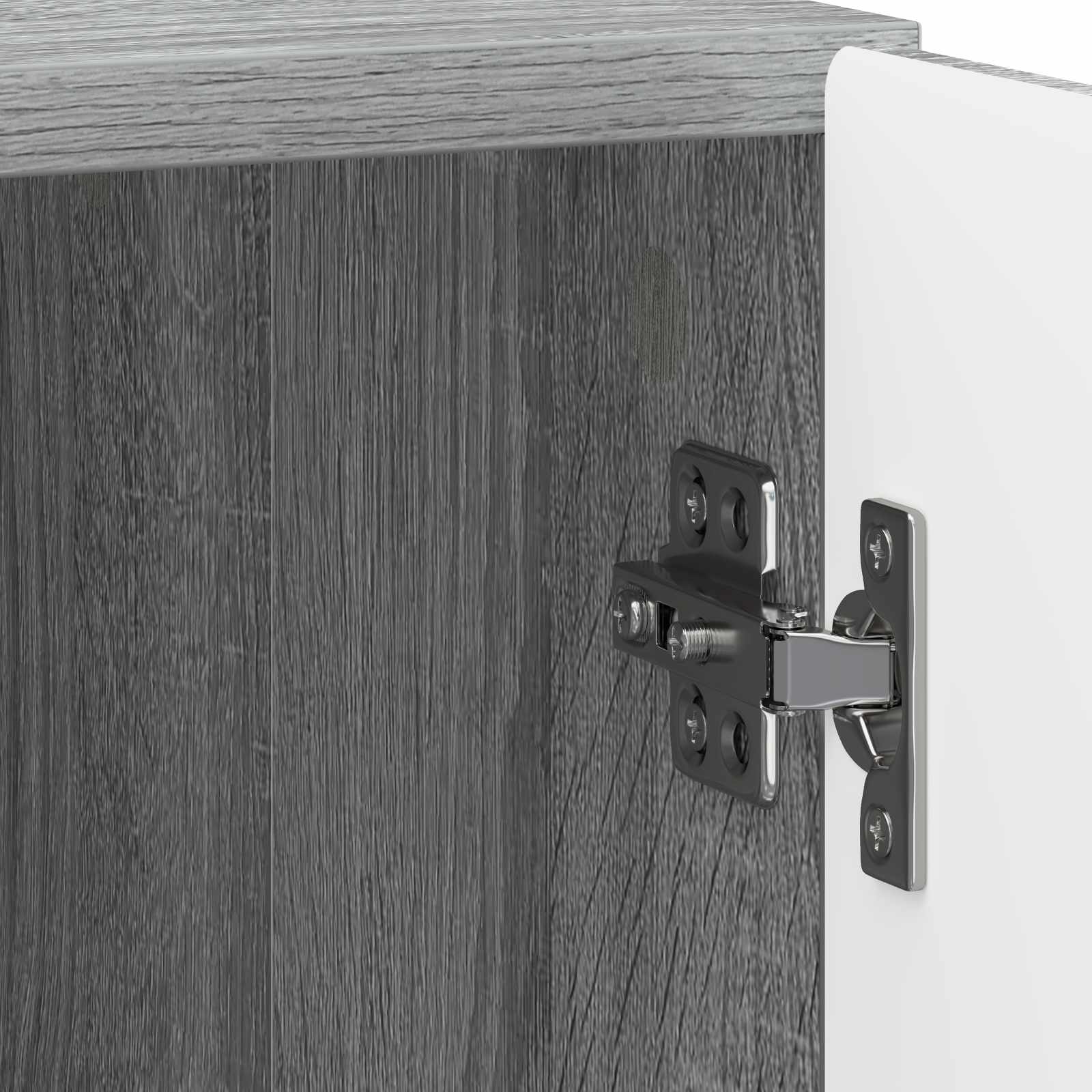 Nachtkastje 2 pcs Grijs sonoma 43 x 34,5 x 50 cm Bewerkt hout