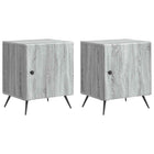 Nachtkastje 2 stuks grijs sonoma 43x34,5x50 cm bewerkt hout