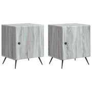 Nachtkastje 2 stuks grijs sonoma 43x34,5x50 cm bewerkt hout