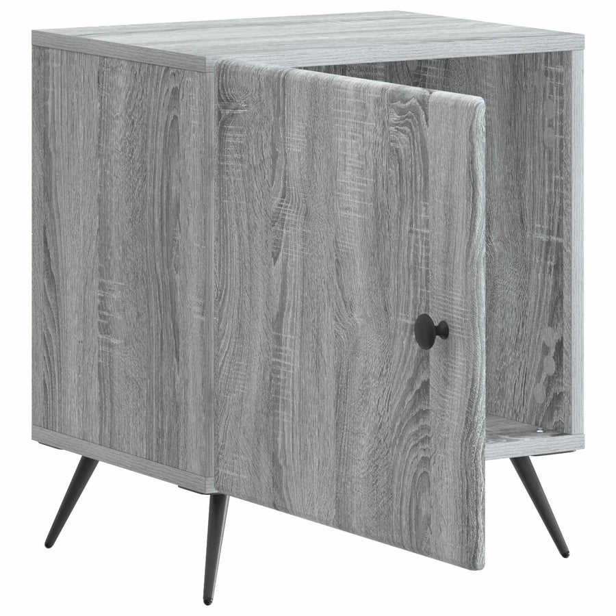 Nachtkastje 2 pcs Grijs sonoma 43 x 34,5 x 50 cm Bewerkt hout