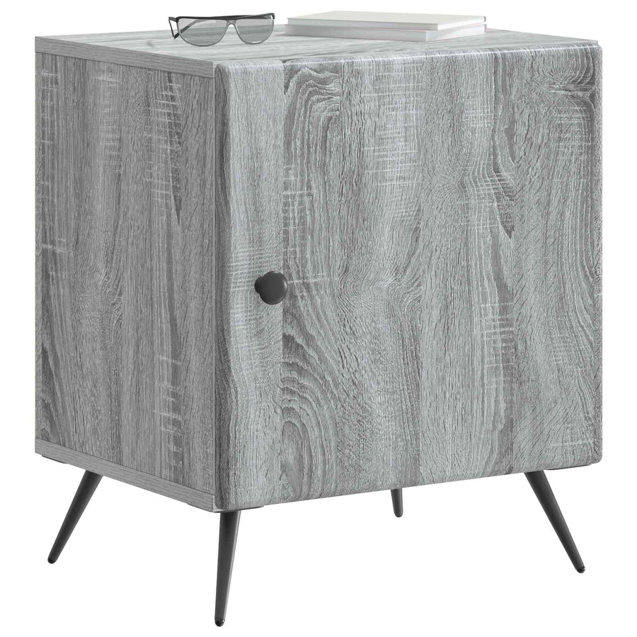 Nachtkastje 2 pcs Grijs sonoma 43 x 34,5 x 50 cm Bewerkt hout
