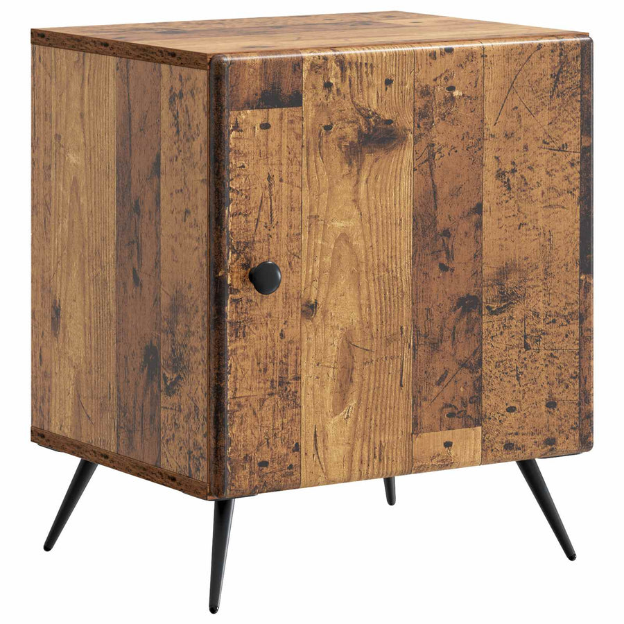 Nachtkastje Oud hout 43 x 34,5 x 50 cm Bewerkt hout