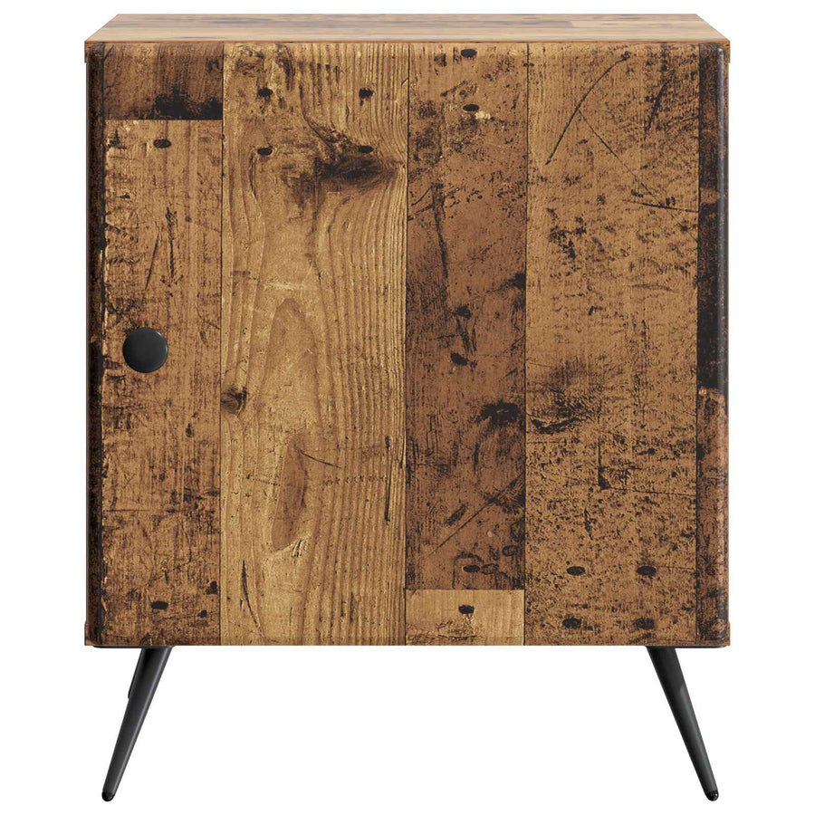 Nachtkastje Oud hout 43 x 34,5 x 50 cm Bewerkt hout