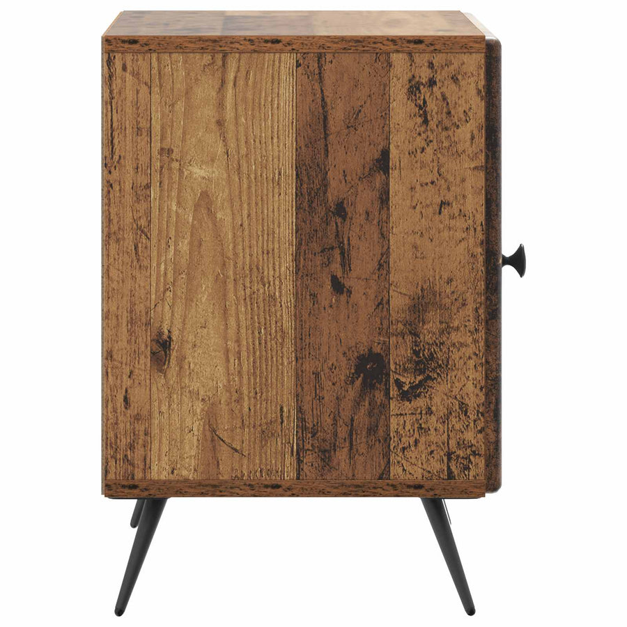 Nachtkastje Oud hout 43 x 34,5 x 50 cm Bewerkt hout