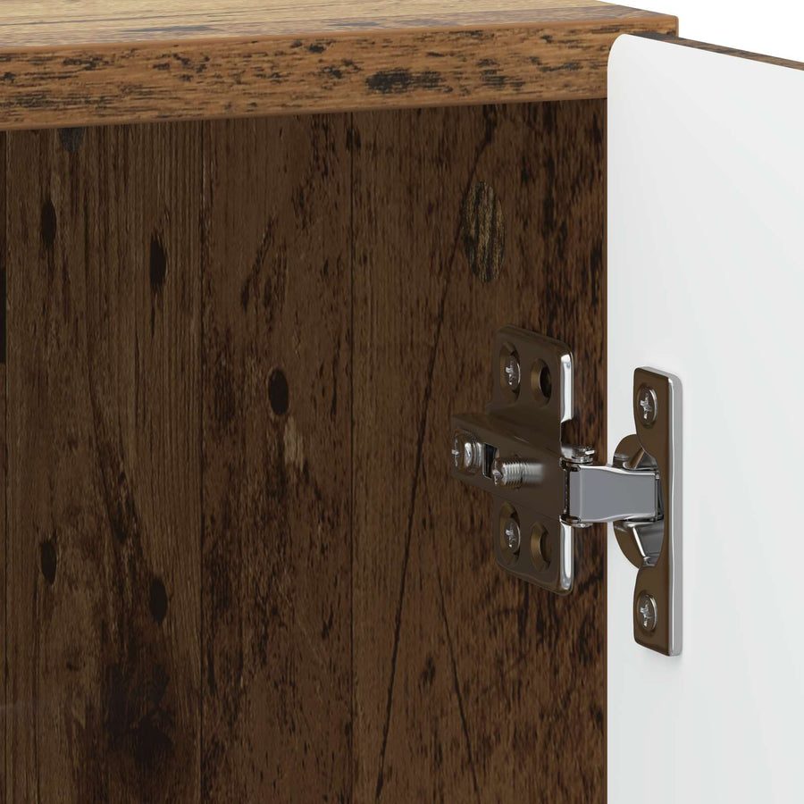 Nachtkastje 2 pcs Oud hout 43 x 34,5 x 50 cm Bewerkt hout
