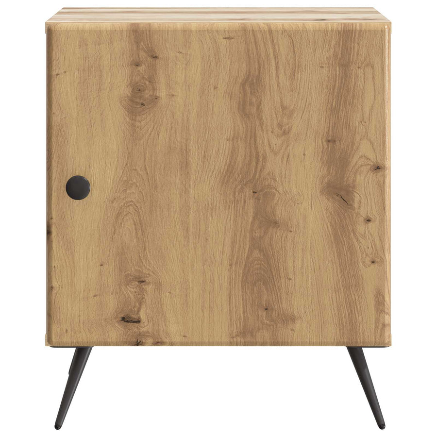 Nachtkastje Artisanaal eiken 43 x 34,5 x 50 cm Bewerkt hout