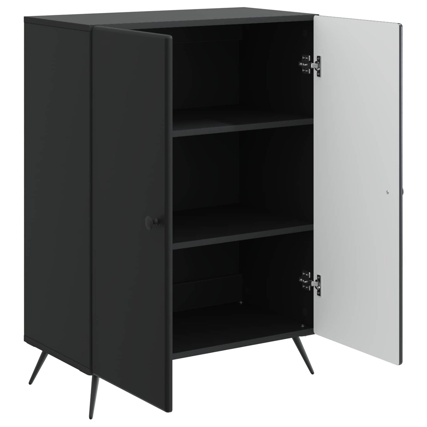 Dressoir Zwart 66 x 34,5 x 90 cm Bewerkt hout
