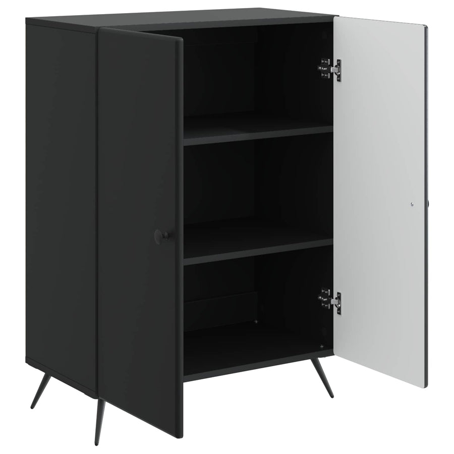 Dressoir Zwart 66 x 34,5 x 90 cm Bewerkt hout