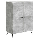 Sideboard Concrete Gray 66 x 34.5 x 90 cm Engineered Wood