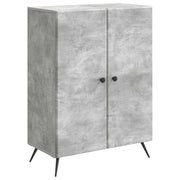 Dressoir 66x34,5x90 cm bewerkt hout betongrijs