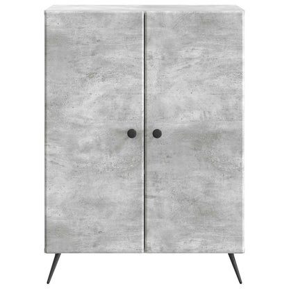 Dressoir Betongrijs 66 x 34,5 x 90 cm Bewerkt hout