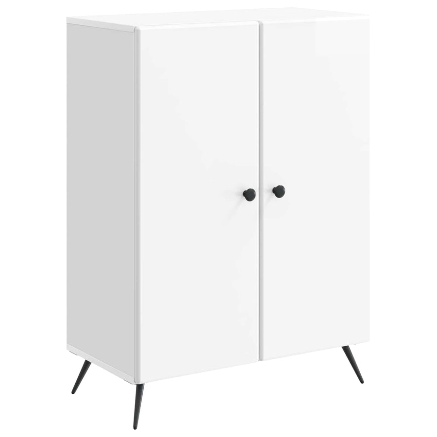 Dressoir Hoogglans Wit 66 x 34,5 x 90 cm Bewerkt hout