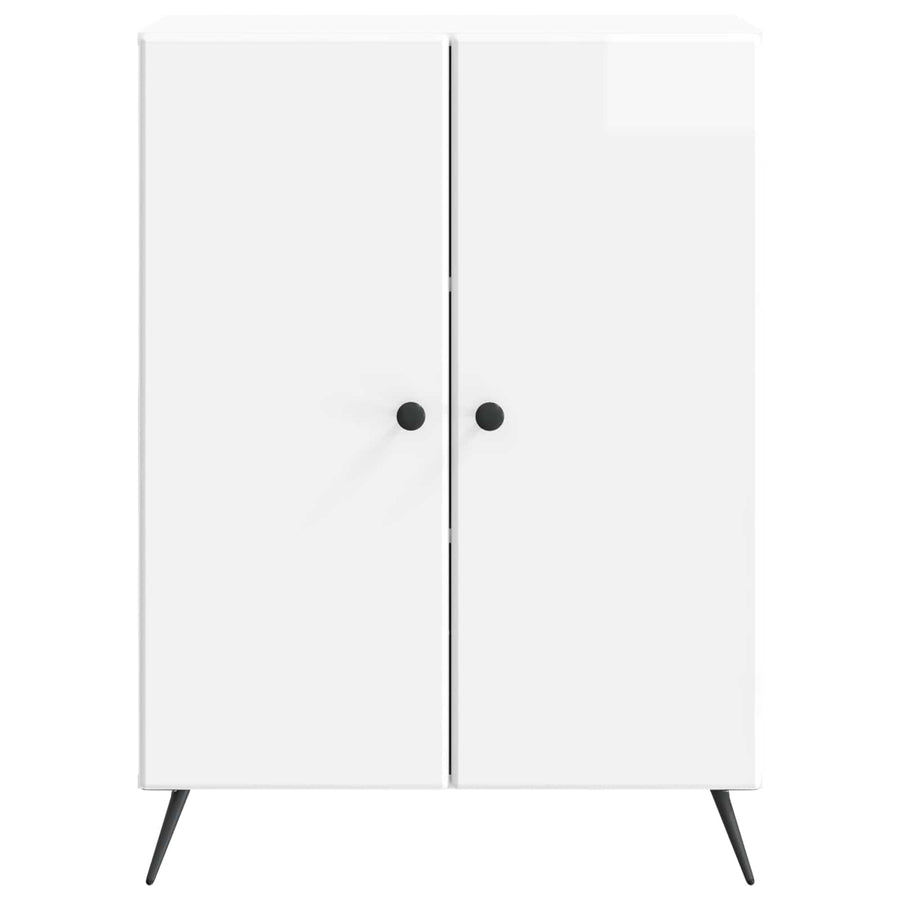 Dressoir Hoogglans Wit 66 x 34,5 x 90 cm Bewerkt hout