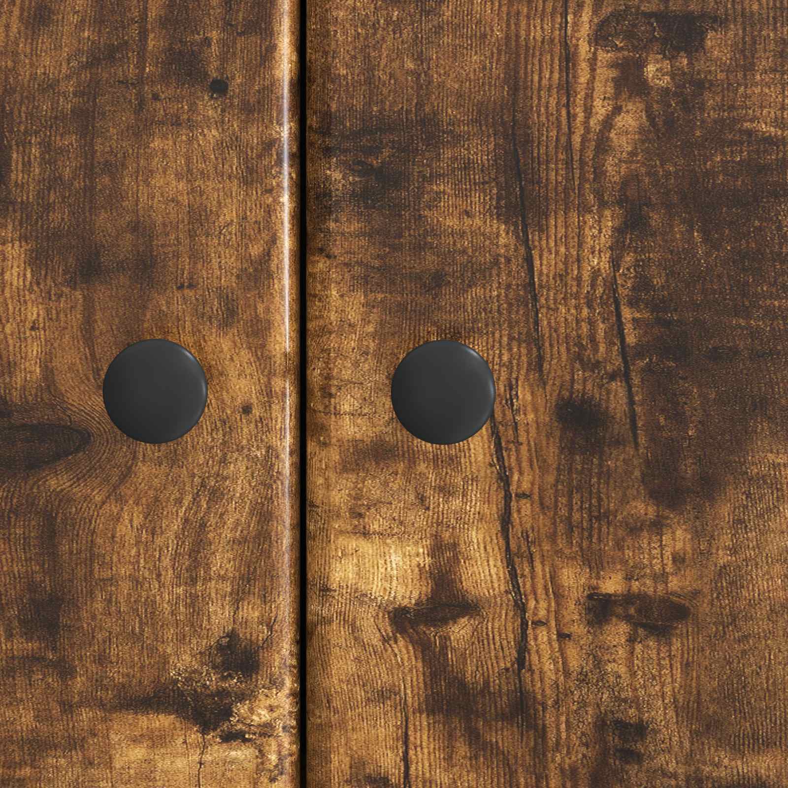 Dressoir Gerookt eiken 66 x 34,5 x 90 cm Bewerkt hout