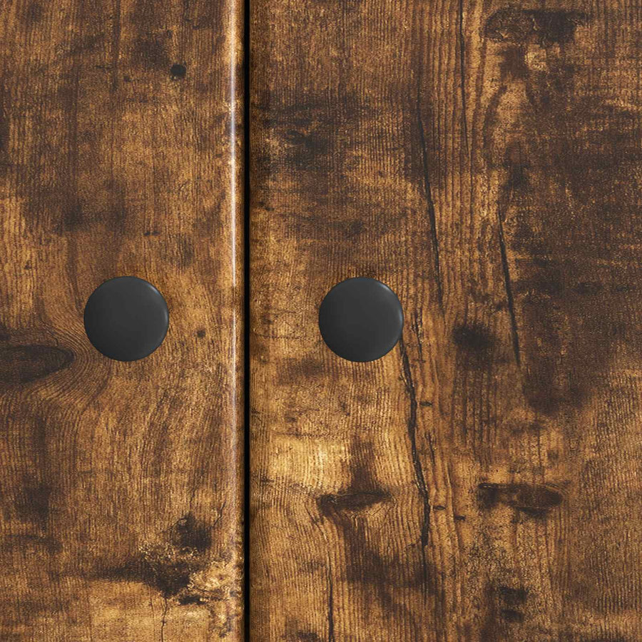 Dressoir Gerookt eiken 66 x 34,5 x 90 cm Bewerkt hout