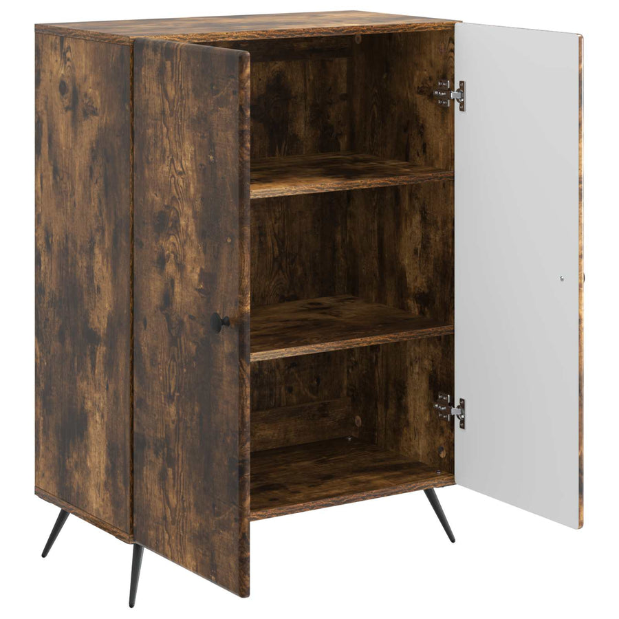 Dressoir Gerookt eiken 66 x 34,5 x 90 cm Bewerkt hout