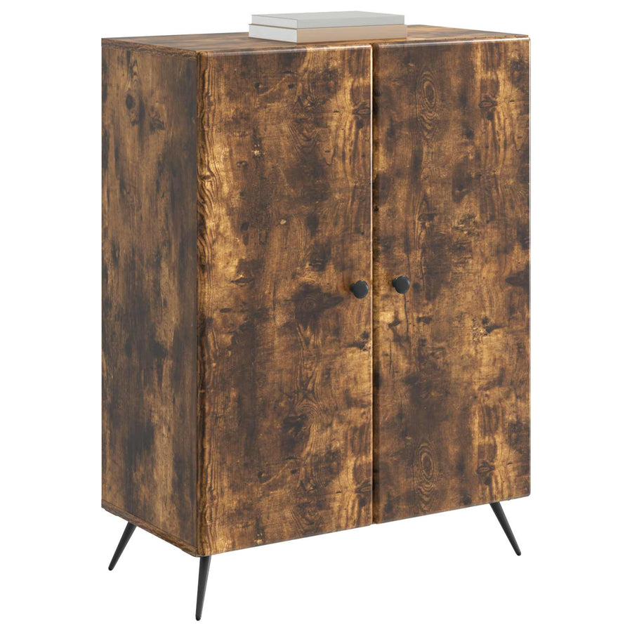 Dressoir Gerookt eiken 66 x 34,5 x 90 cm Bewerkt hout