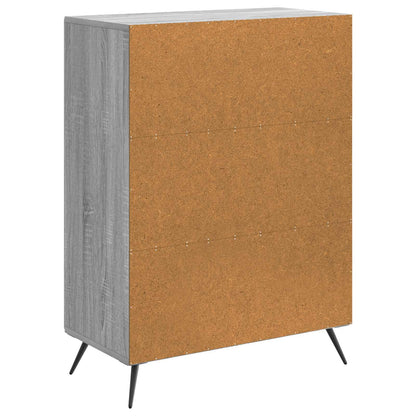 Dressoir Grijs sonoma 66 x 34,5 x 90 cm Bewerkt hout