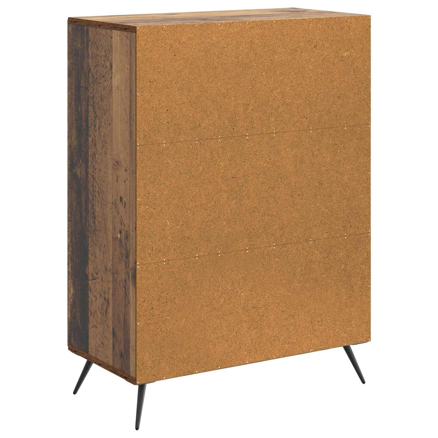 Dressoir Oud hout 66 x 34,5 x 90 cm Bewerkt hout