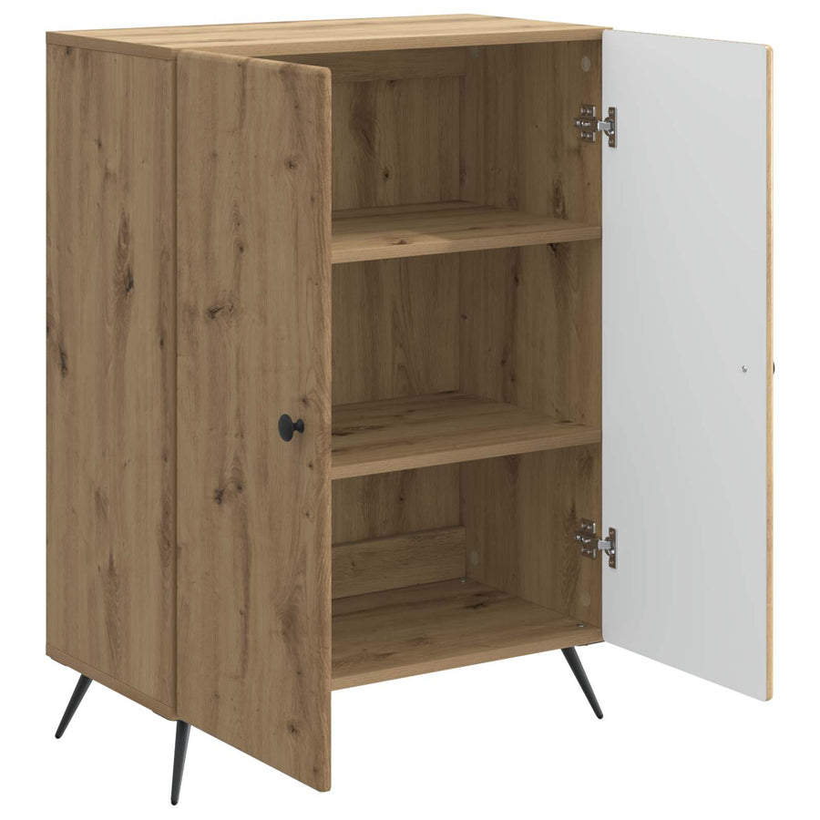 Dressoir Artisanaal eiken 66 x 34,5 x 90 cm Bewerkt hout