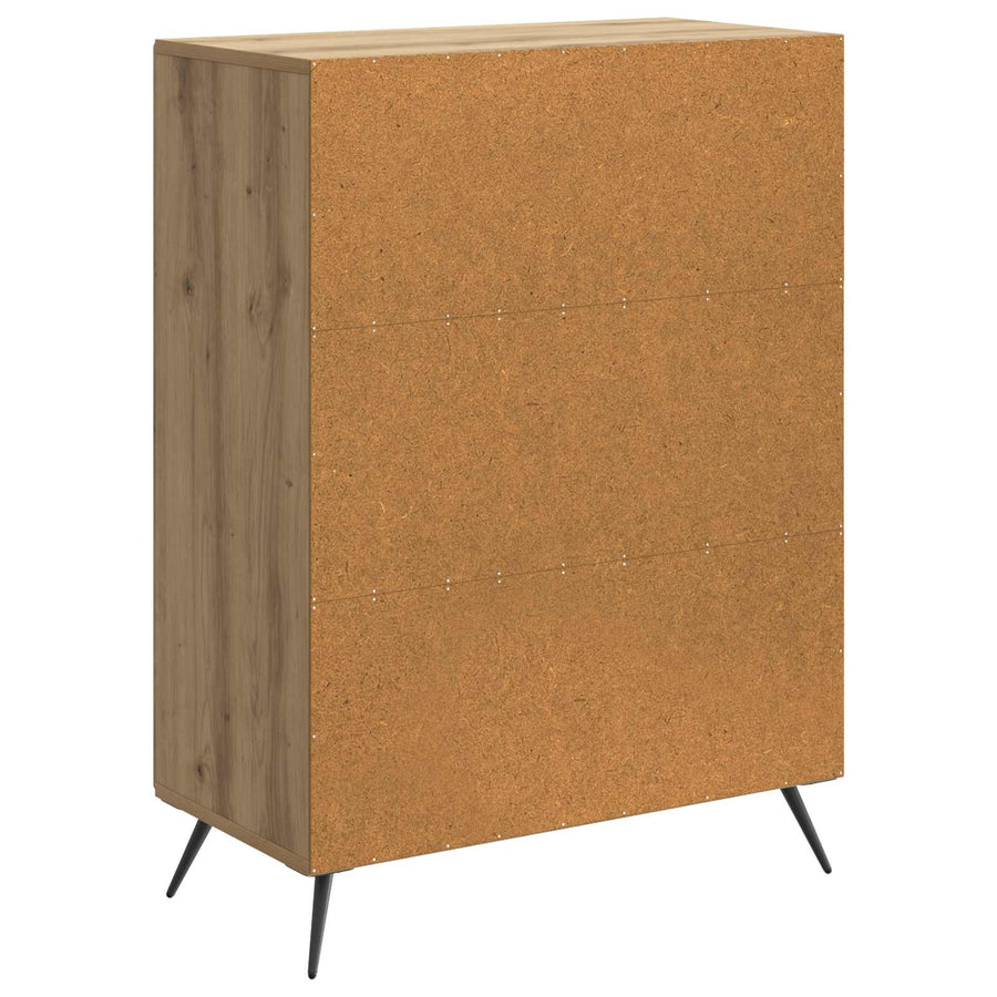 Dressoir Artisanaal eiken 66 x 34,5 x 90 cm Bewerkt hout