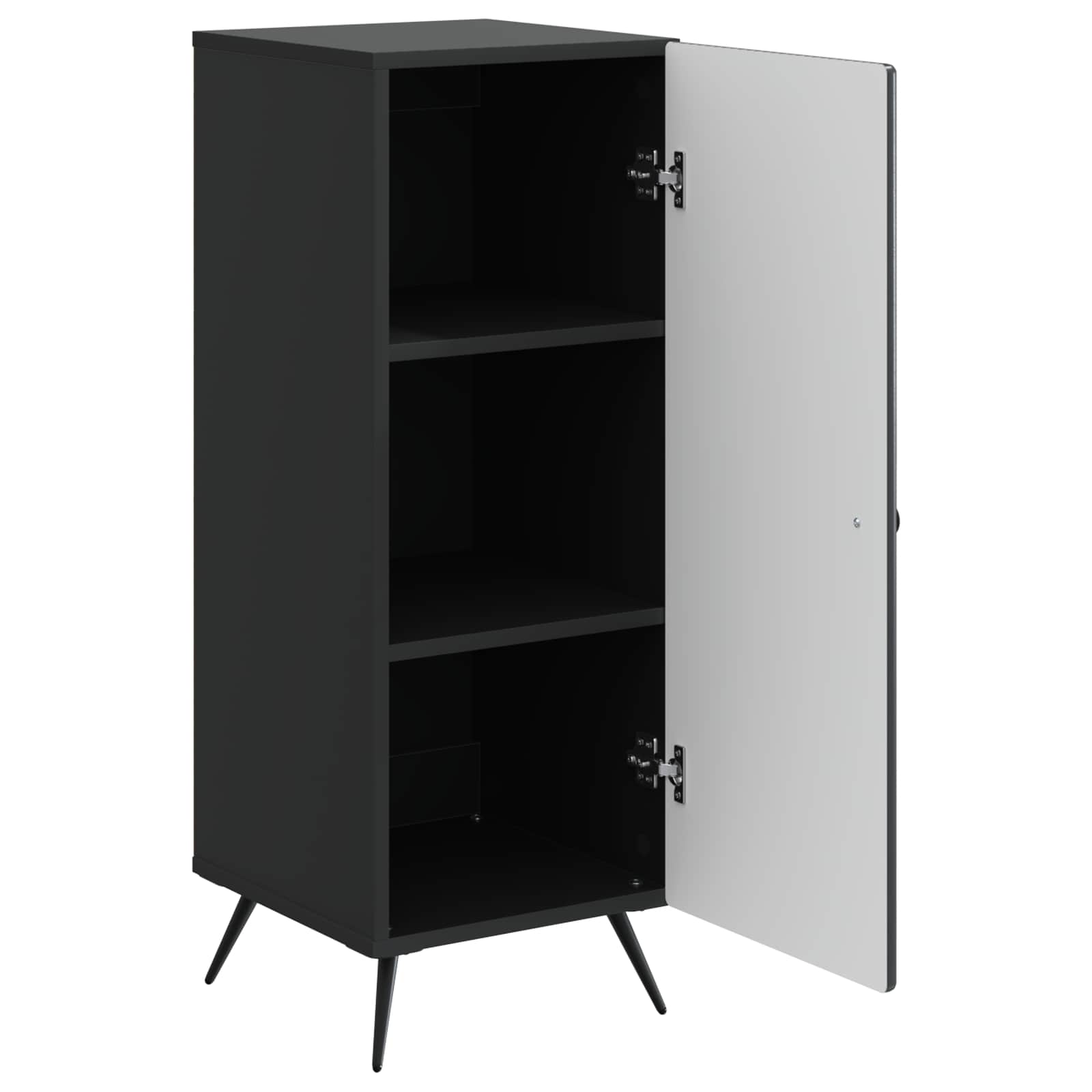 Dressoir Zwart 33 x 34,5 x 90 cm Bewerkt hout
