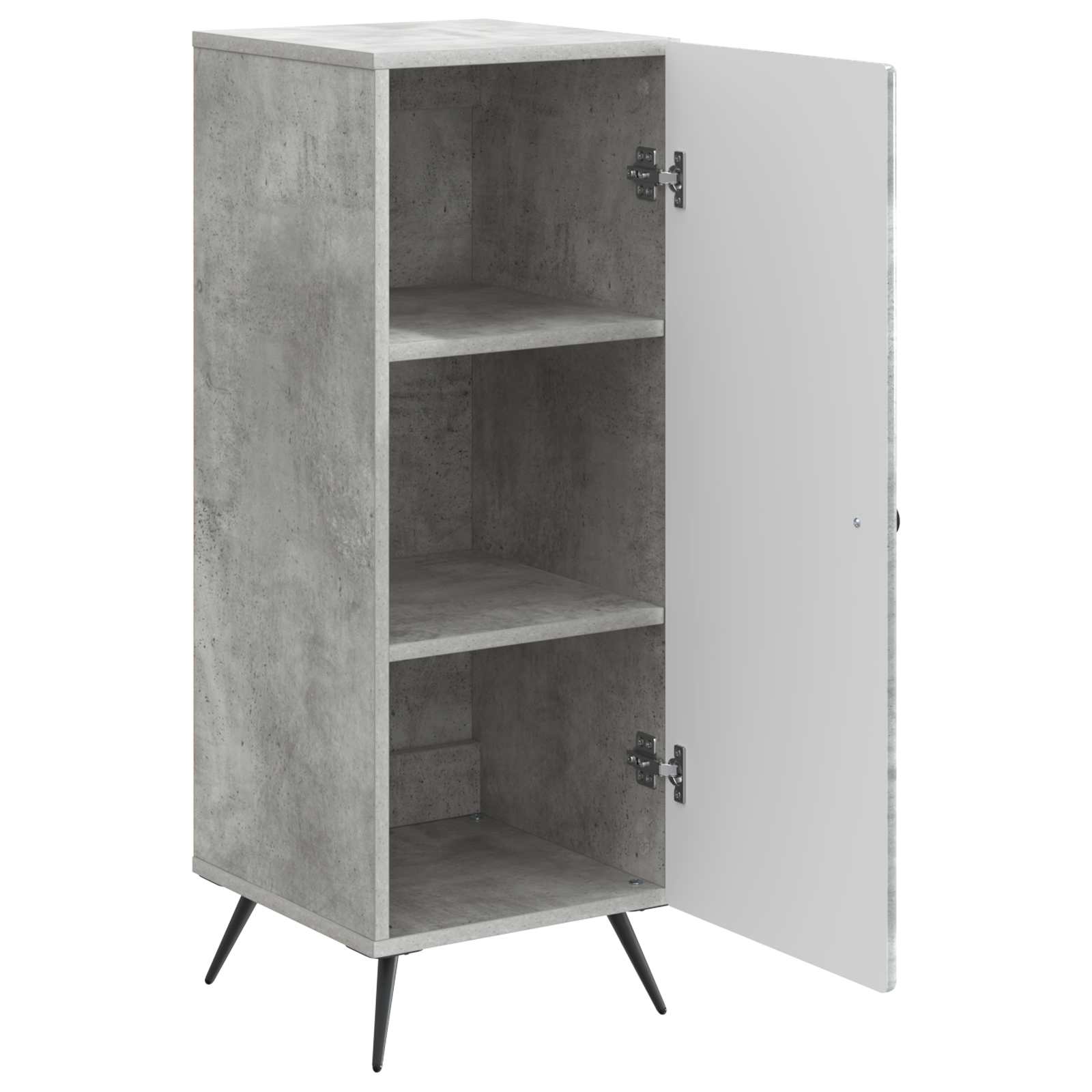 Dressoir Betongrijs 33 x 34,5 x 90 cm Bewerkt hout