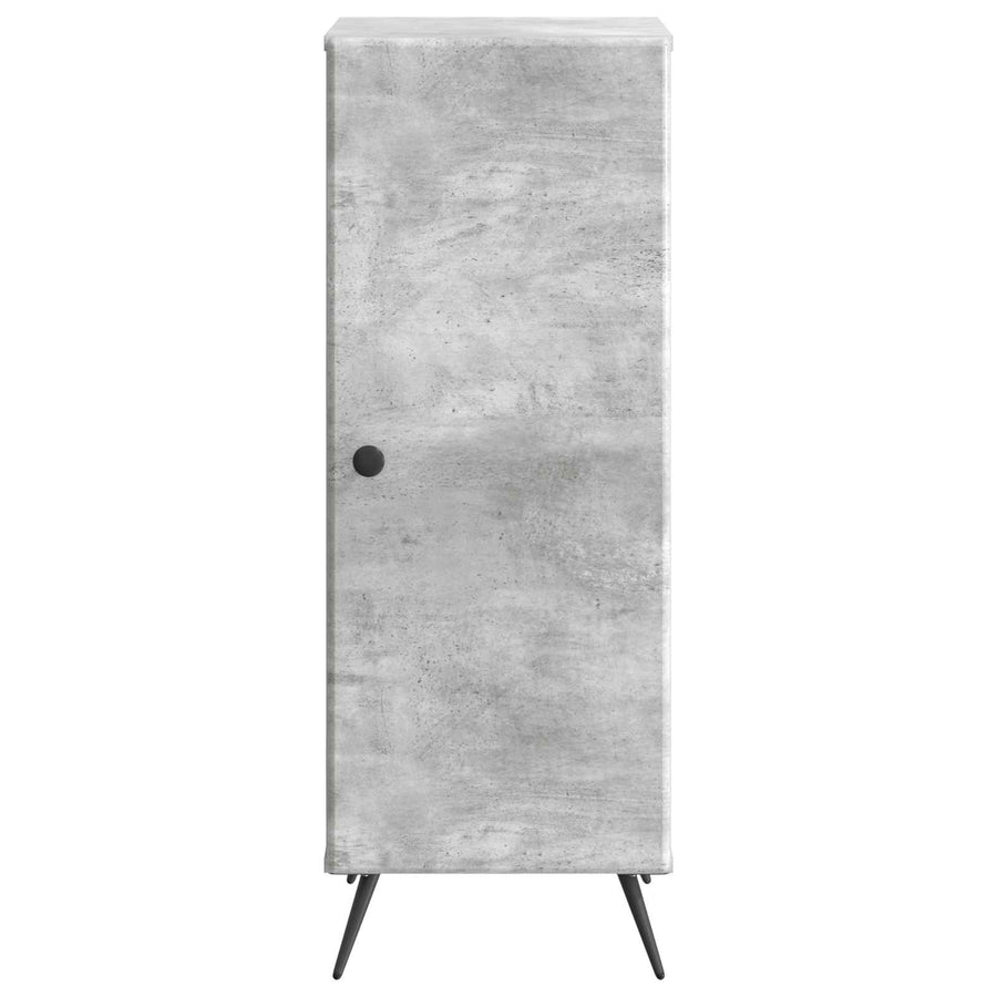 Dressoir Betongrijs 33 x 34,5 x 90 cm Bewerkt hout