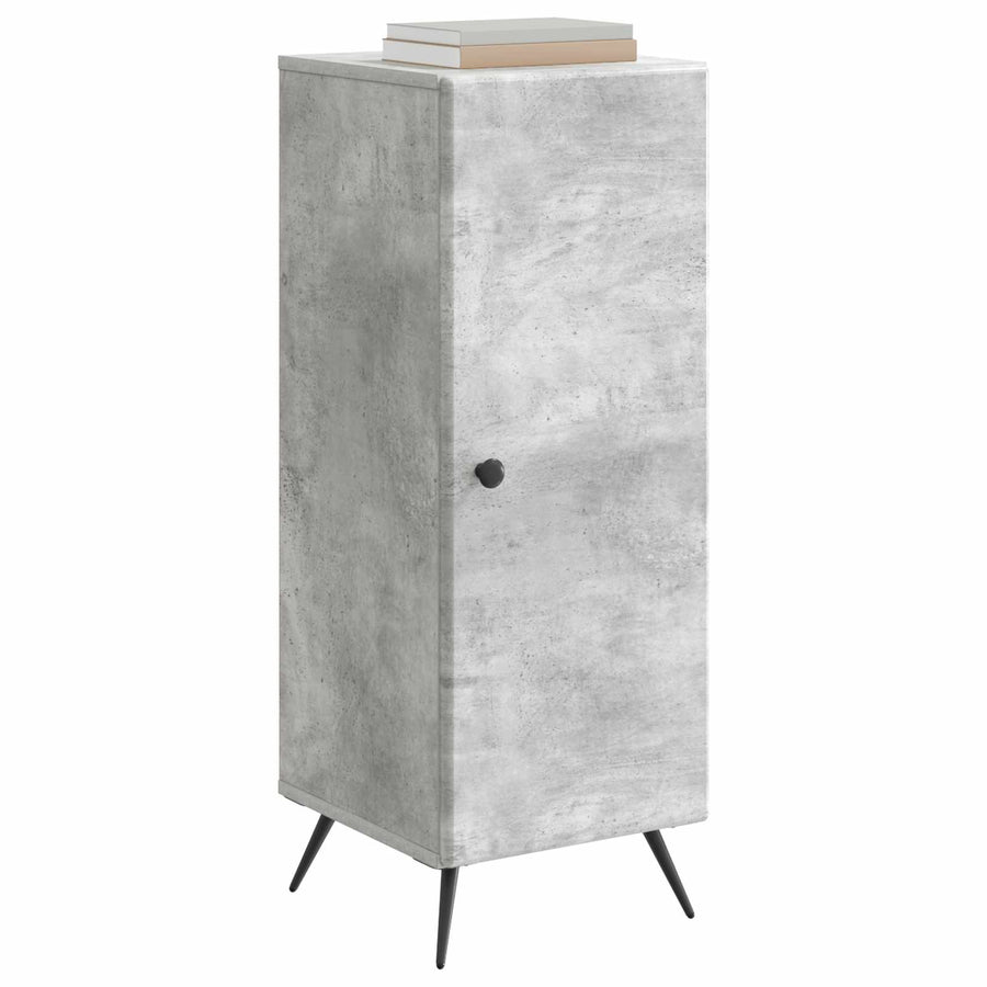 Dressoir Betongrijs 33 x 34,5 x 90 cm Bewerkt hout