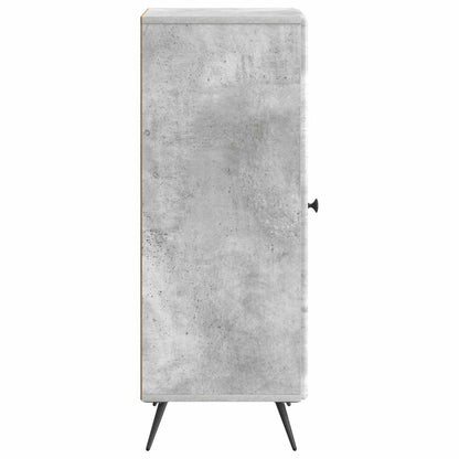 Dressoir Betongrijs 33 x 34,5 x 90 cm Bewerkt hout