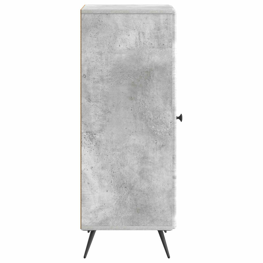 Dressoir Betongrijs 33 x 34,5 x 90 cm Bewerkt hout
