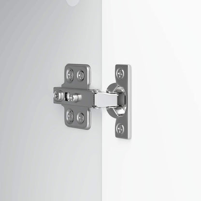 Dressoir Hoogglans Wit 33 x 34,5 x 90 cm Bewerkt hout