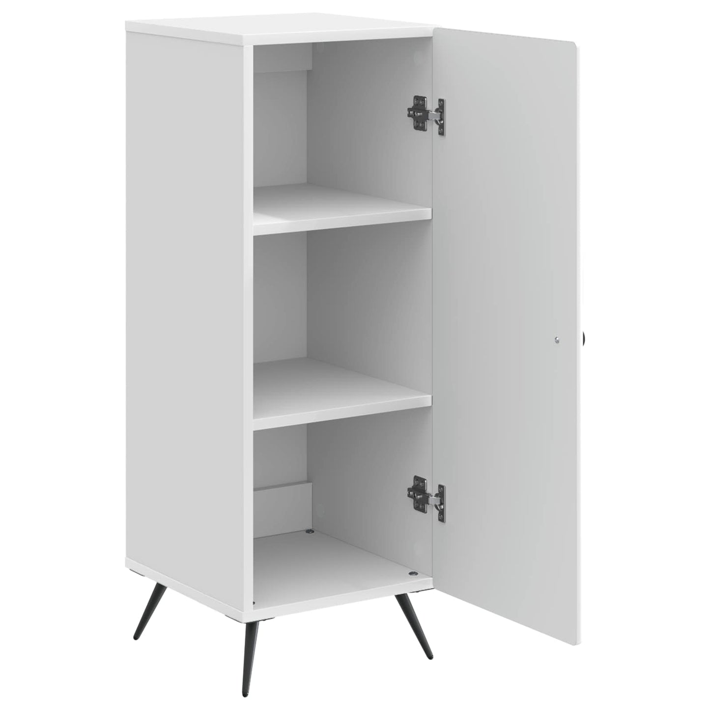 Dressoir Hoogglans Wit 33 x 34,5 x 90 cm Bewerkt hout