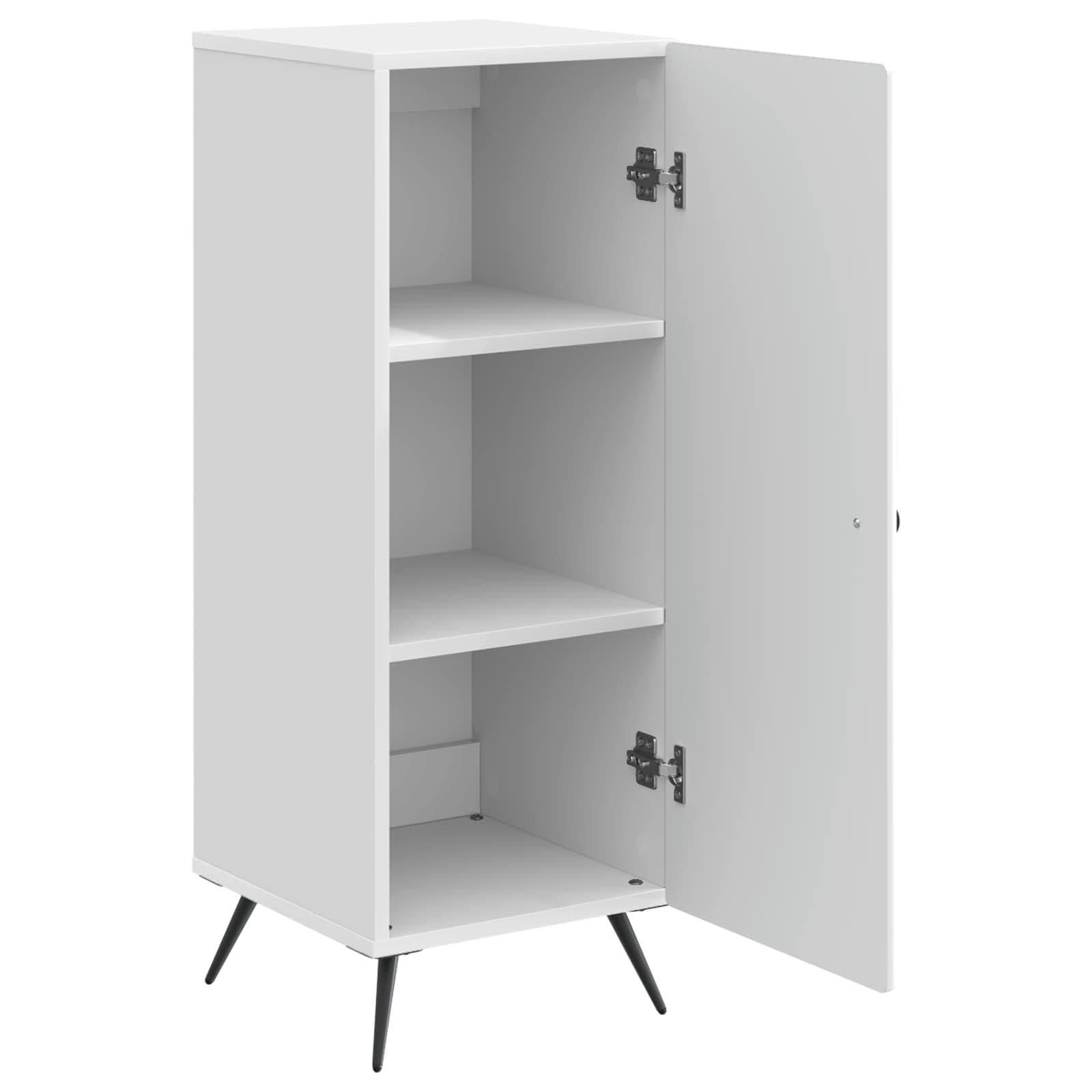 Dressoir Hoogglans Wit 33 x 34,5 x 90 cm Bewerkt hout
