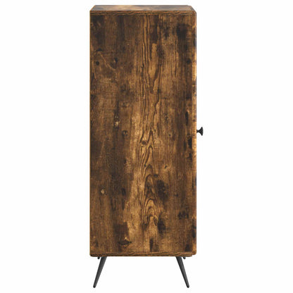 Dressoir Gerookt eiken 33 x 34,5 x 90 cm Bewerkt hout