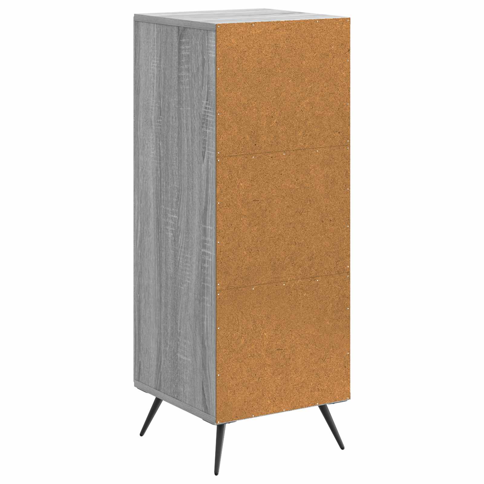 Dressoir Grijs sonoma 33 x 34,5 x 90 cm Bewerkt hout