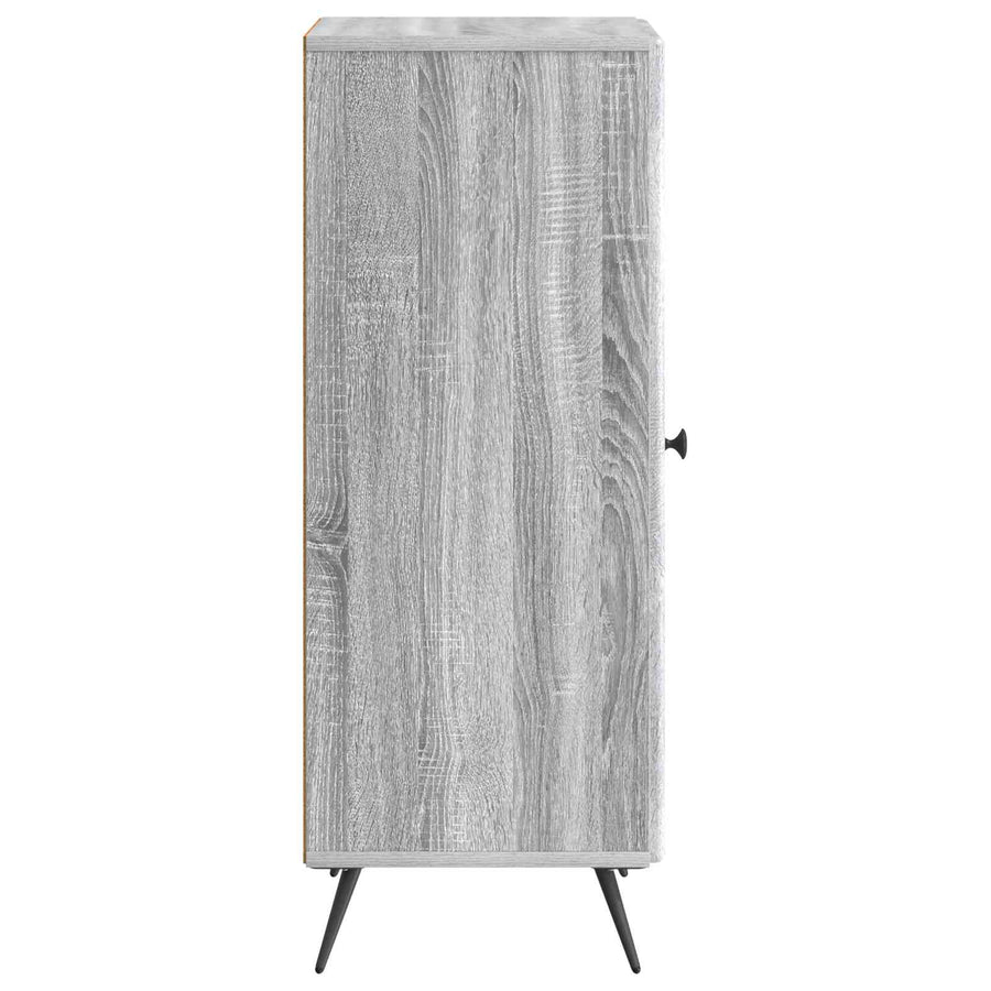 Dressoir Grijs sonoma 33 x 34,5 x 90 cm Bewerkt hout