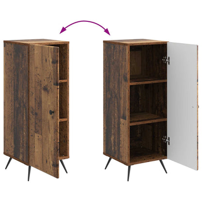 Dressoir Oud hout 33 x 34,5 x 90 cm Bewerkt hout