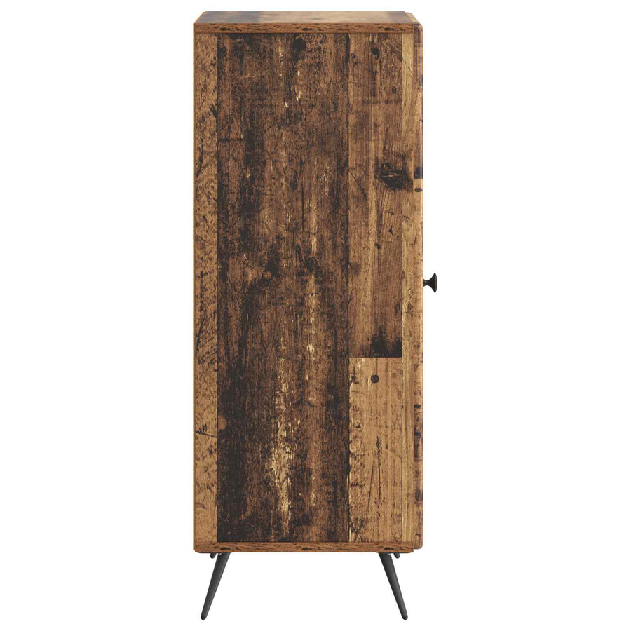 Dressoir Oud hout 33 x 34,5 x 90 cm Bewerkt hout