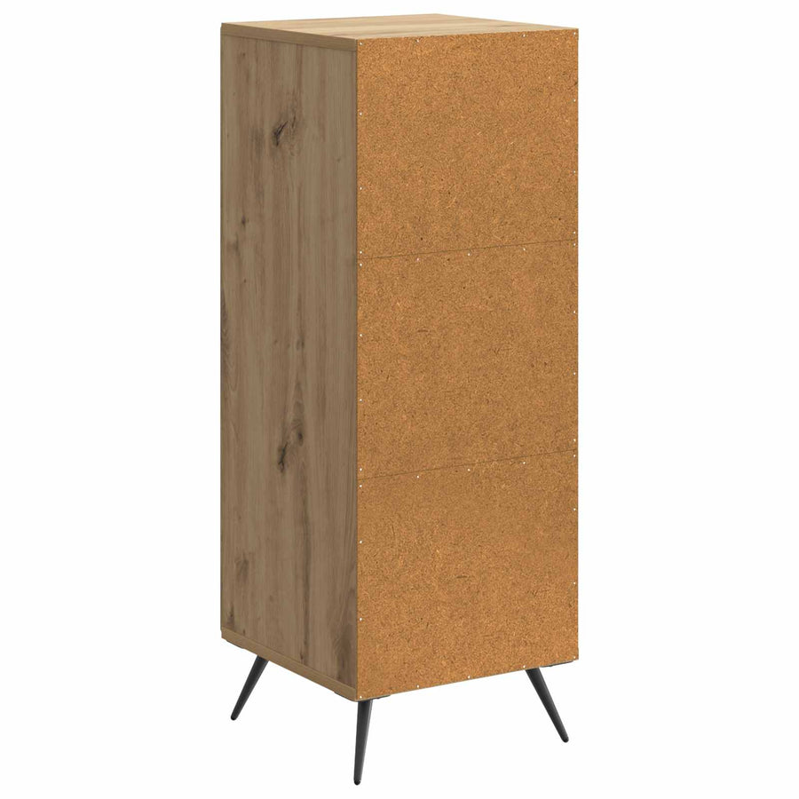 Dressoir Artisanaal eiken 33 x 34,5 x 90 cm Bewerkt hout