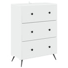 Ladenkast 66x34,5x90 cm wit bewerkt hout