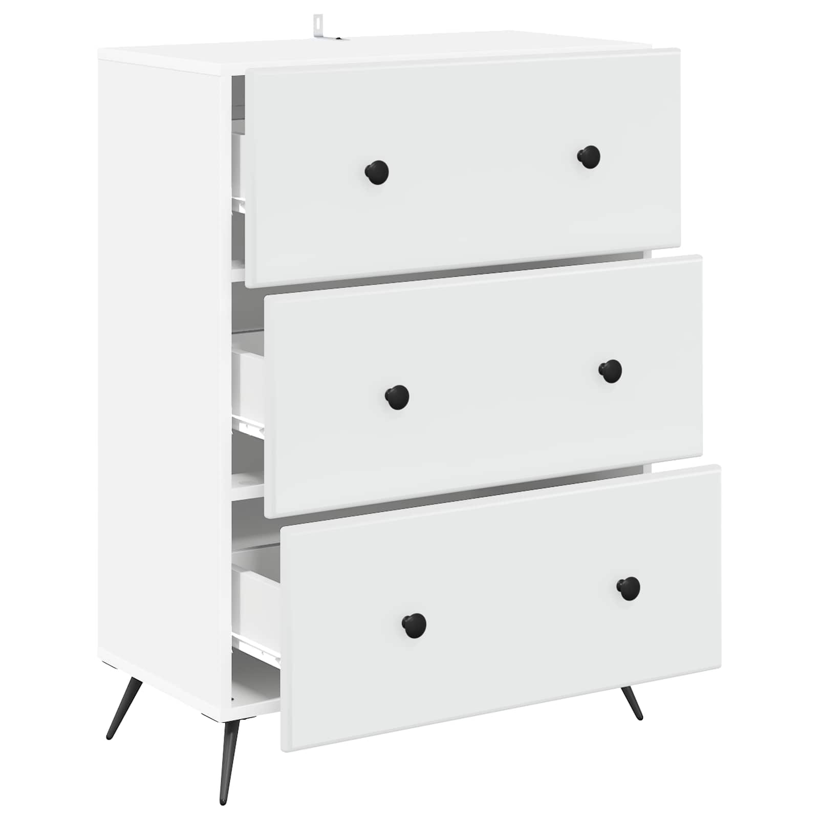 Ladenkast Wit 66 x 34,5 x 90 cm Bewerkt hout