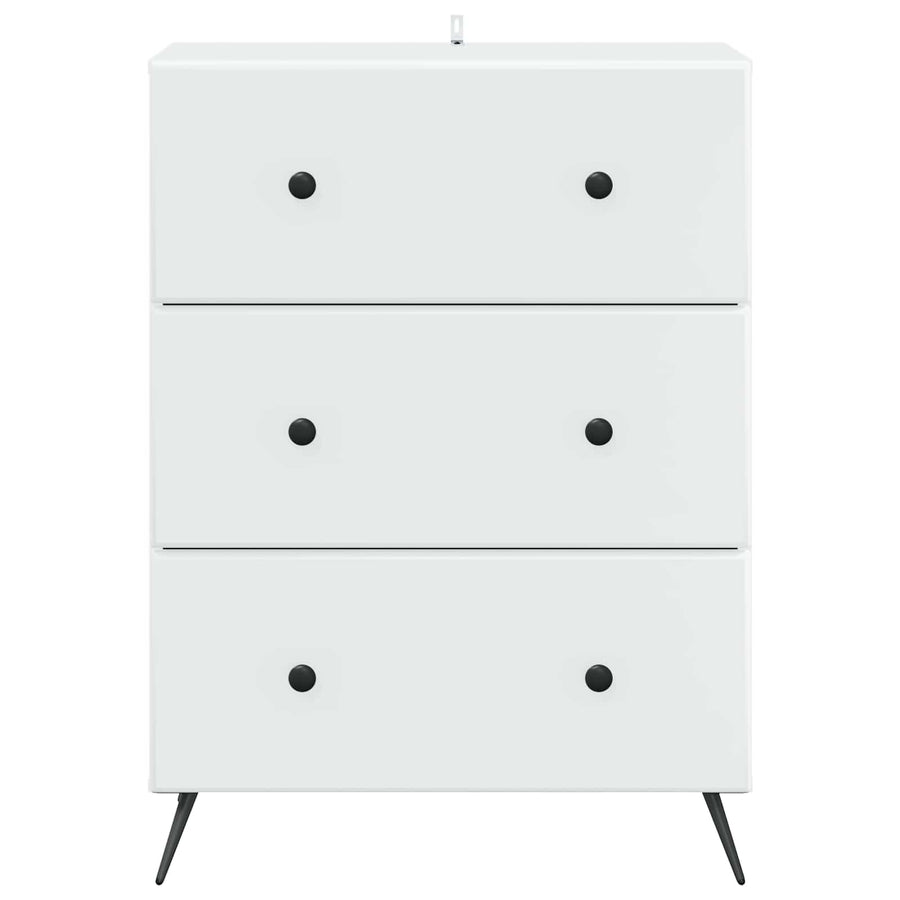 Ladenkast Wit 66 x 34,5 x 90 cm Bewerkt hout
