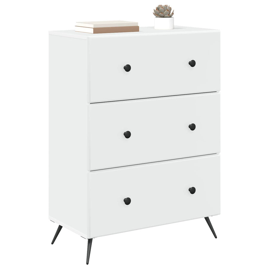 Ladenkast Wit 66 x 34,5 x 90 cm Bewerkt hout